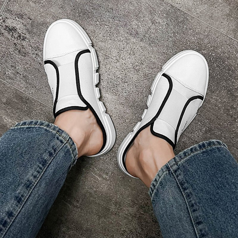 Outdoor Flats Slippers Breathable Lightweight Half Closed Toe Shoes Men - Taylor K Shop