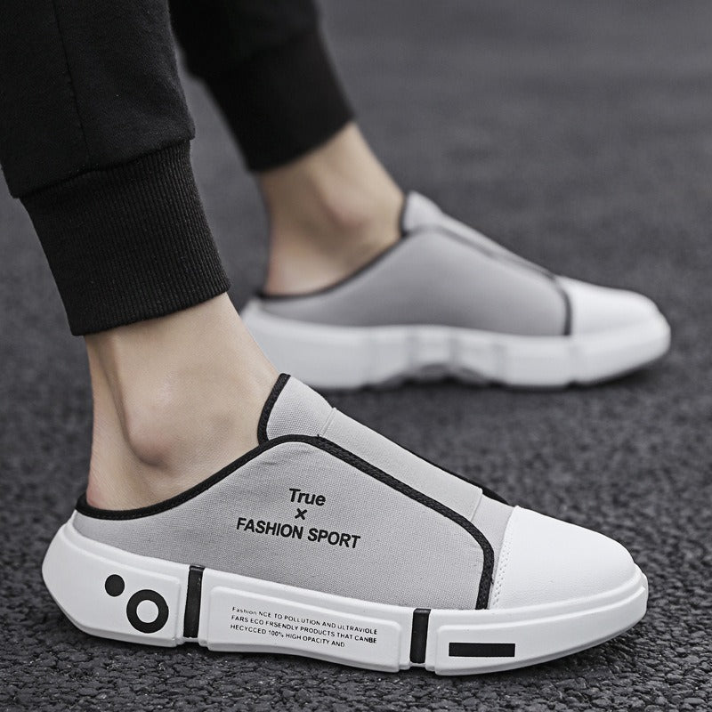 Outdoor Flats Slippers Breathable Lightweight Half Closed Toe Shoes Men - Taylor K Shop