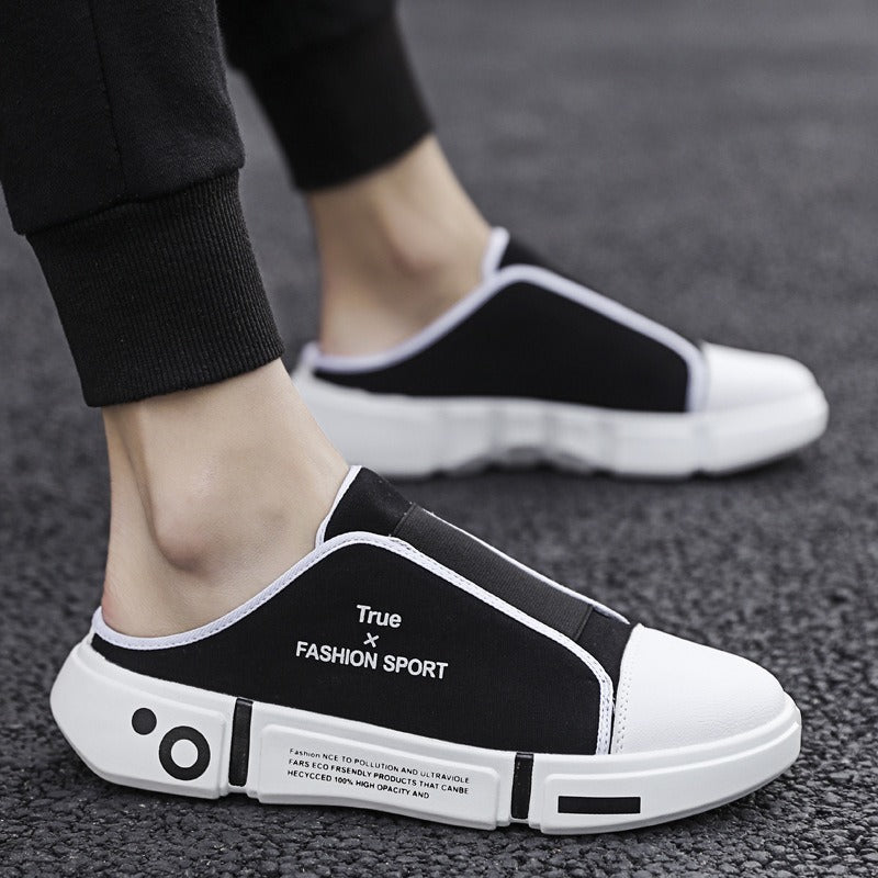 Outdoor Flats Slippers Breathable Lightweight Half Closed Toe Shoes Men - Taylor K Shop