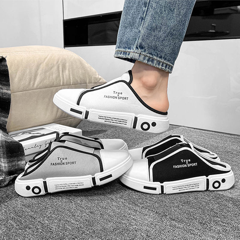 Outdoor Flats Slippers Breathable Lightweight Half Closed Toe Shoes Men - Taylor K Shop