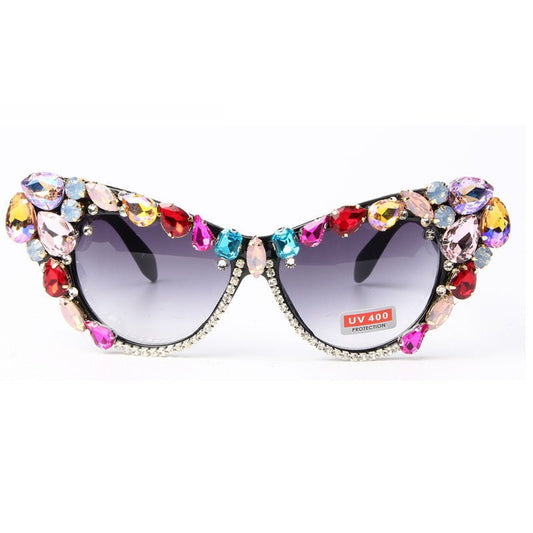 Oversize Crystal Sexy Sun Glasses - Taylor K Shop
