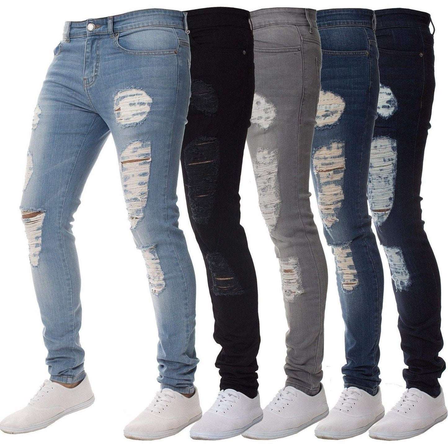 Pants Jeans For Mens Trousers Spring Plussize Blue grey - Taylor K Shop