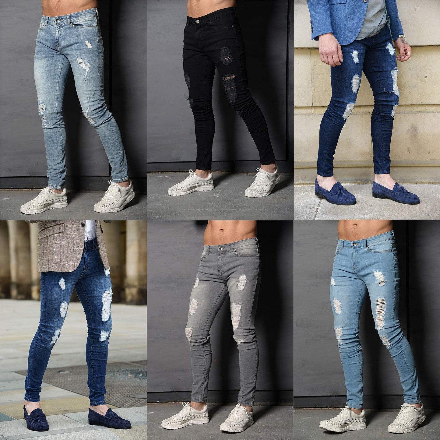 Pants Jeans For Mens Trousers Spring Plussize Blue grey - Taylor K Shop