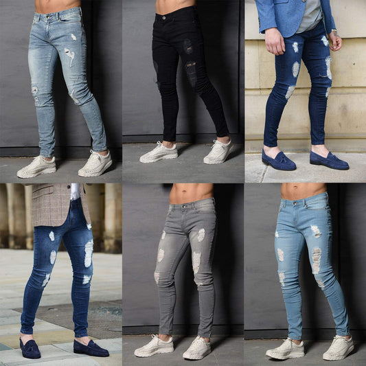 Pants Jeans For Mens Trousers Spring Plussize Blue grey - Taylor K Shop