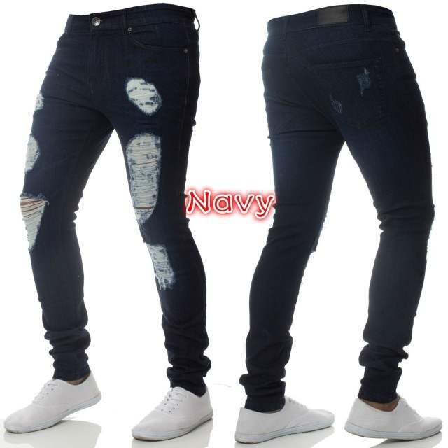 Pants Jeans For Mens Trousers Spring Plussize Blue grey - Taylor K Shop