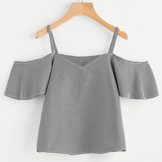 Patterned Off The Shoulder Blouse - Taylor K Shop