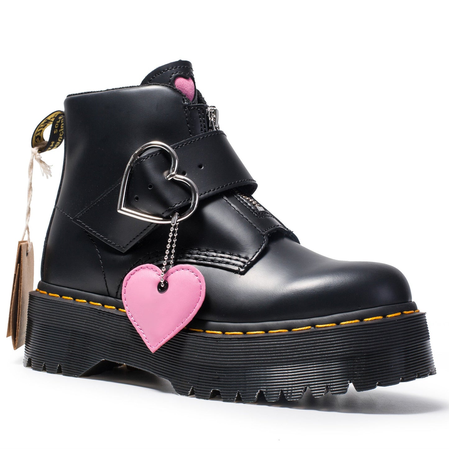 Peach heart fashion boots women zipper ankle boots - Taylor K Shop