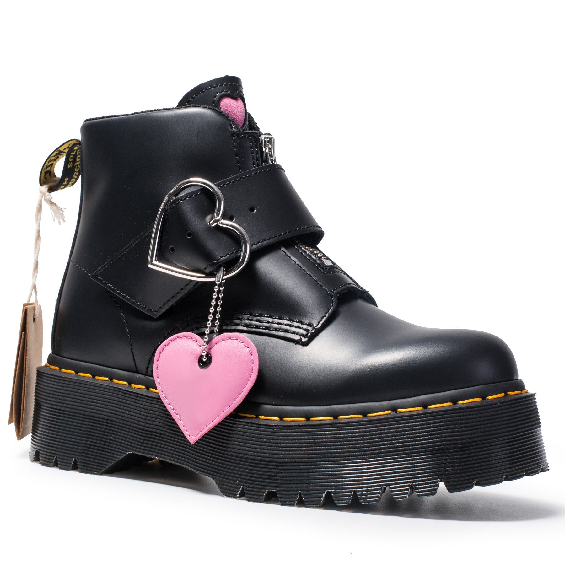 Peach heart fashion boots women zipper ankle boots - Taylor K Shop