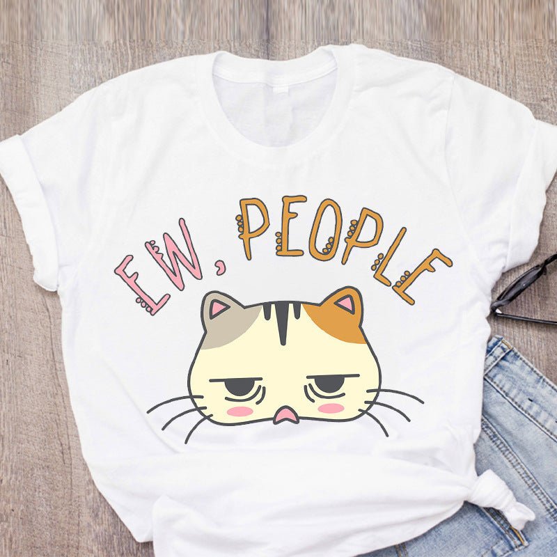 Pet Short Sleeved Fashion Print Summer Ladies Women's Blouse - Taylor K Shop