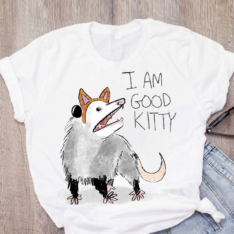 Pet Short Sleeved Fashion Print Summer Ladies Women's Blouse - Taylor K Shop