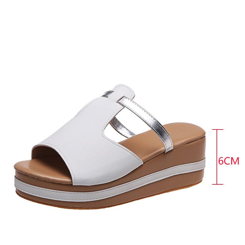 Platform Fish Mouth Wedge Sandals And Slippers - Taylor K Shop