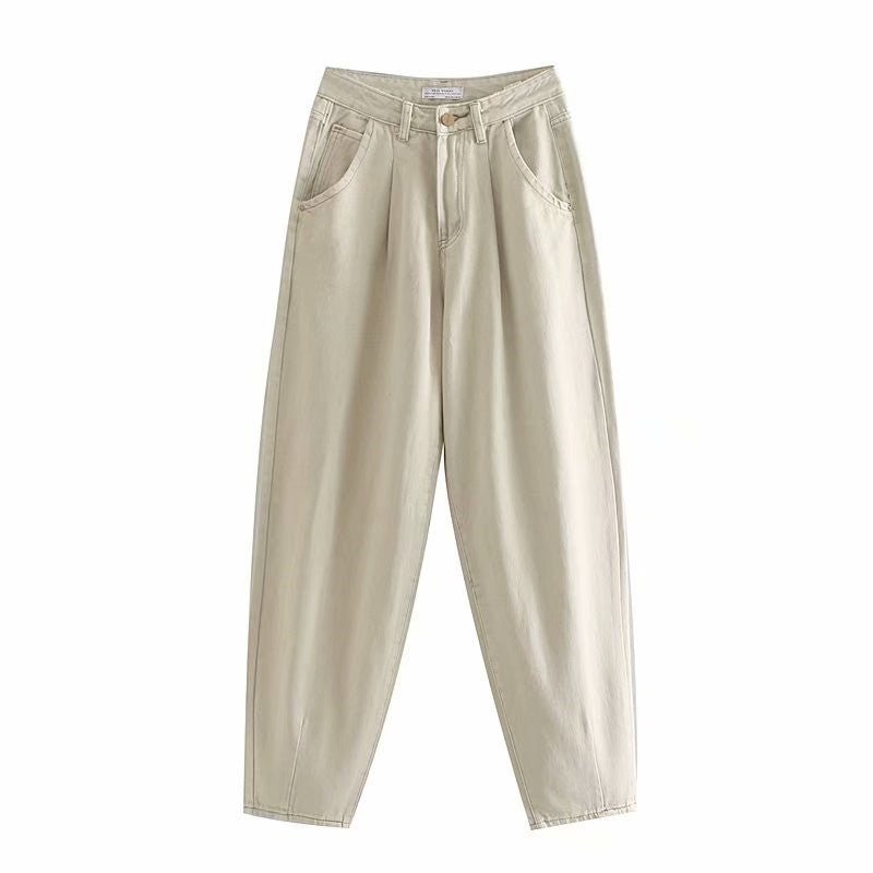 Pleated loose jeans - Taylor K Shop