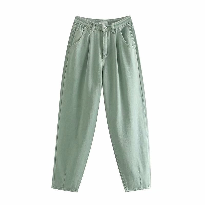 Pleated loose jeans - Taylor K Shop