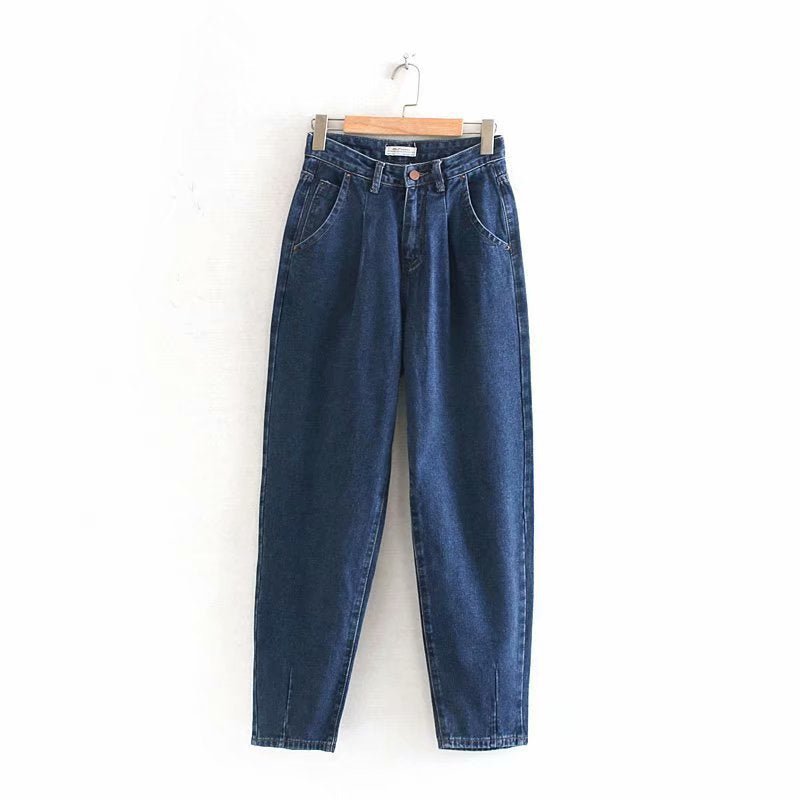 Pleated loose jeans - Taylor K Shop
