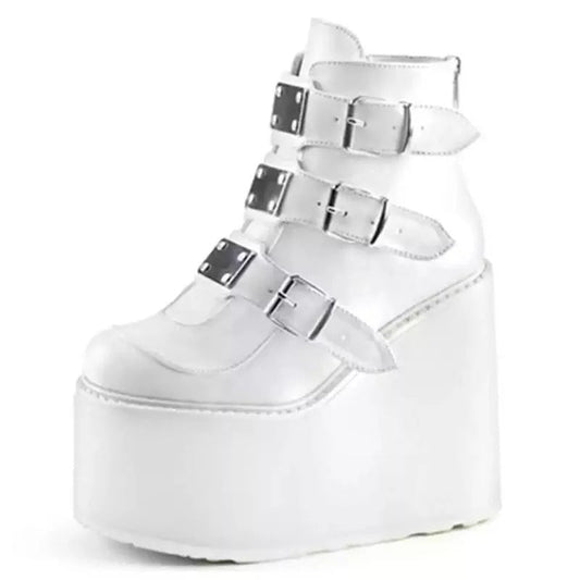 Plus Size Women'S Shoes Short Boots Women'S Colorful Super High - Heeled Wedge Martin Boots - Taylor K Shop