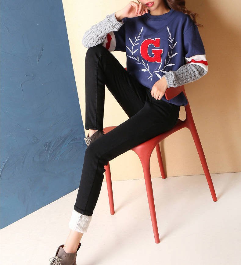 Plush thick jeans - Taylor K Shop