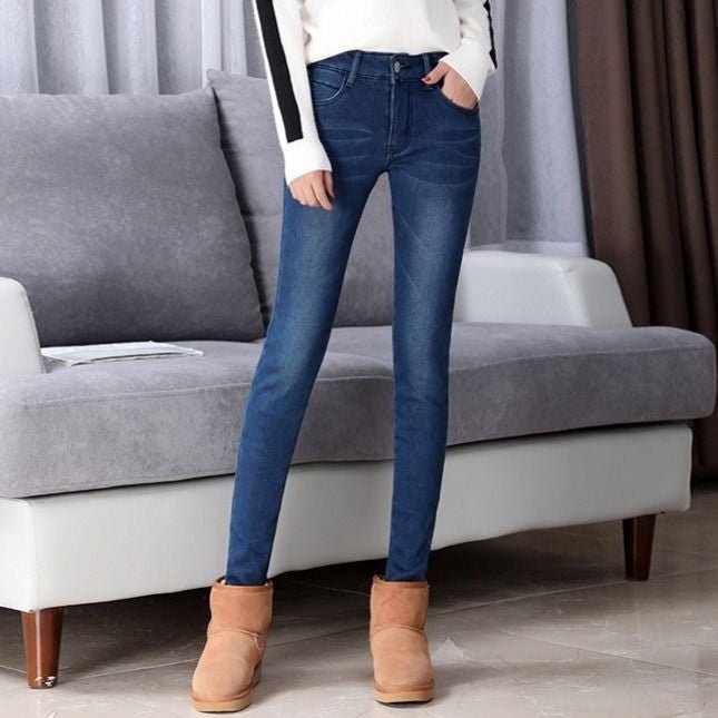 Plush thick jeans - Taylor K Shop