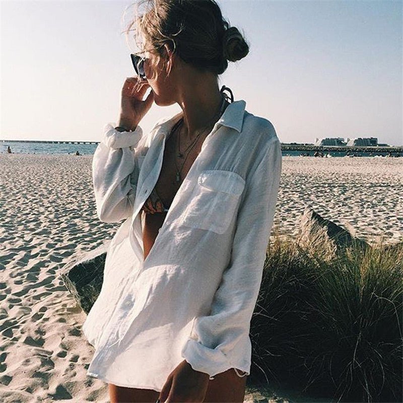 Pocket beach blouse - Taylor K Shop