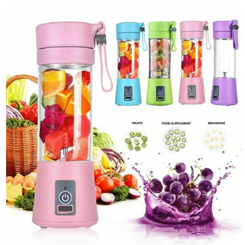 Portable Blender With USB Rechargeable Mini Kitchen Fruit Juice Mixer Home Simple Portable Electric Mini Juicer - Taylor K Shop