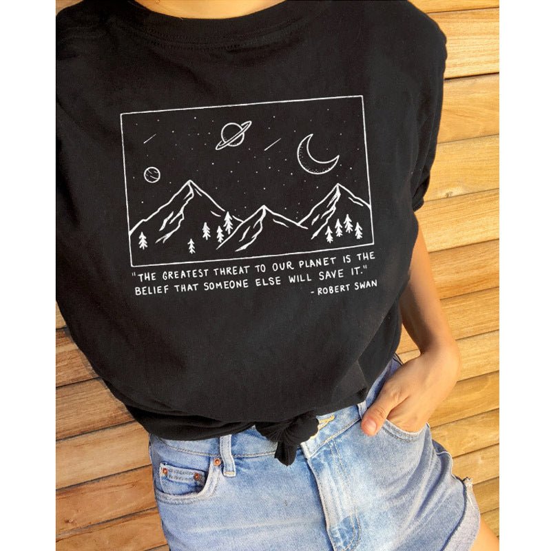 Printed casual fashion blouse - Taylor K Shop