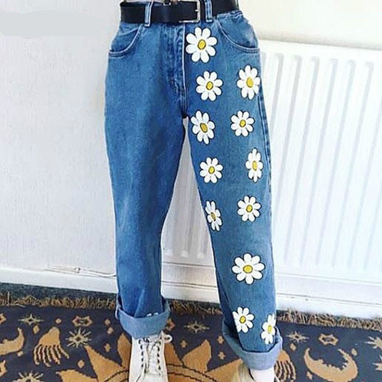 Printed slim jeans - Taylor K Shop