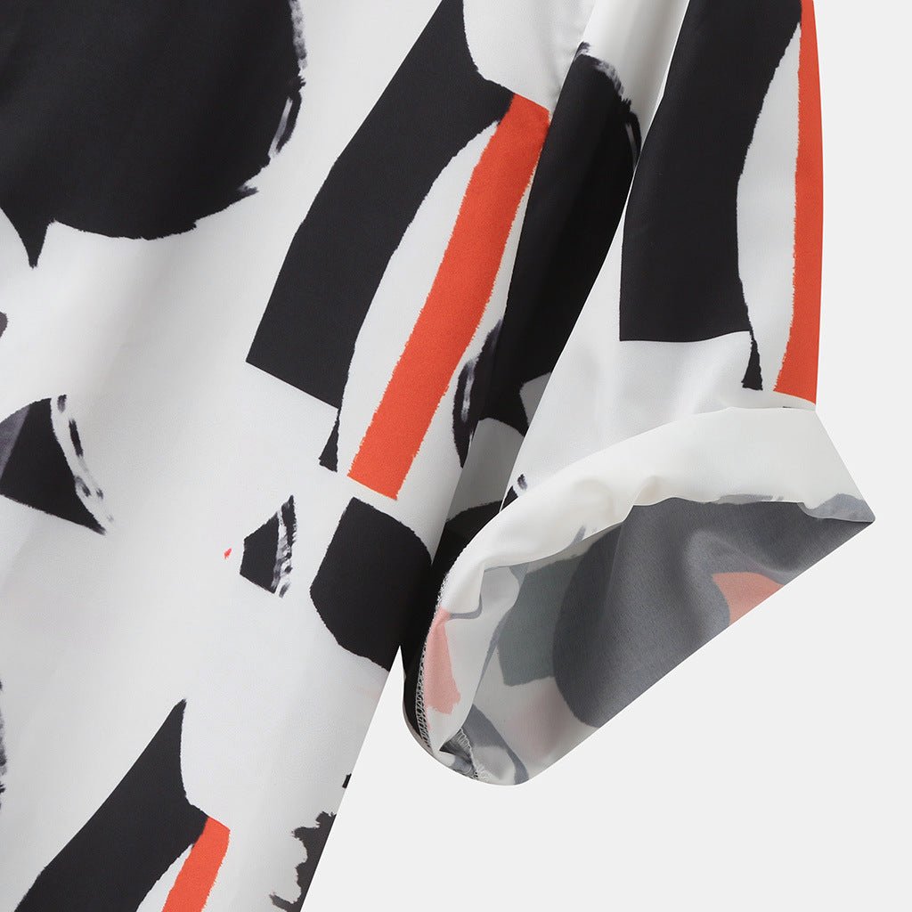 Printed Summer Shirts Streetwear Ethnic Style Mens Blouse - Taylor K Shop