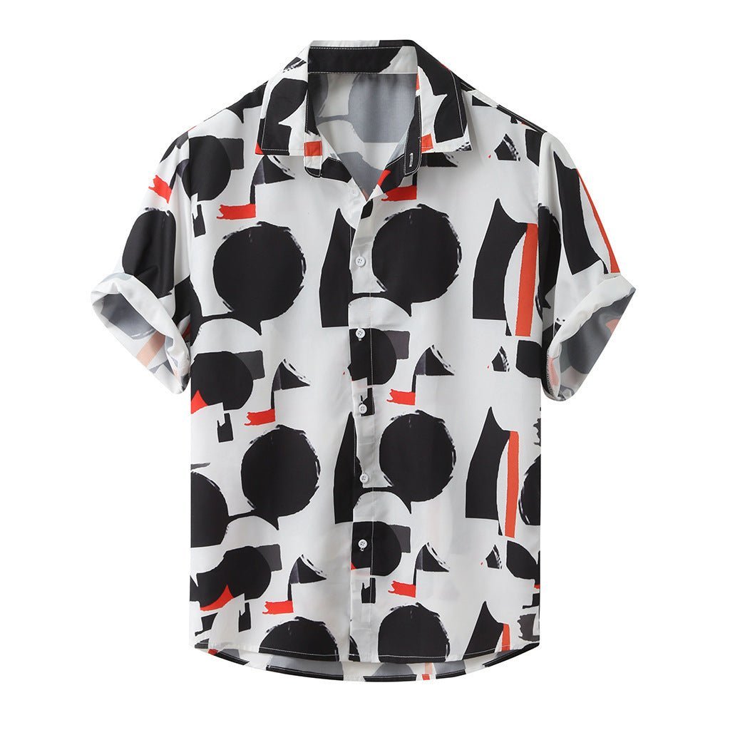 Printed Summer Shirts Streetwear Ethnic Style Mens Blouse - Taylor K Shop