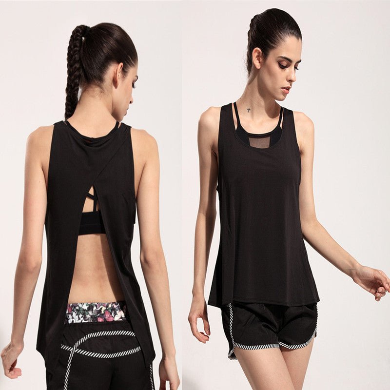 Quick drying split back blouse - Taylor K Shop