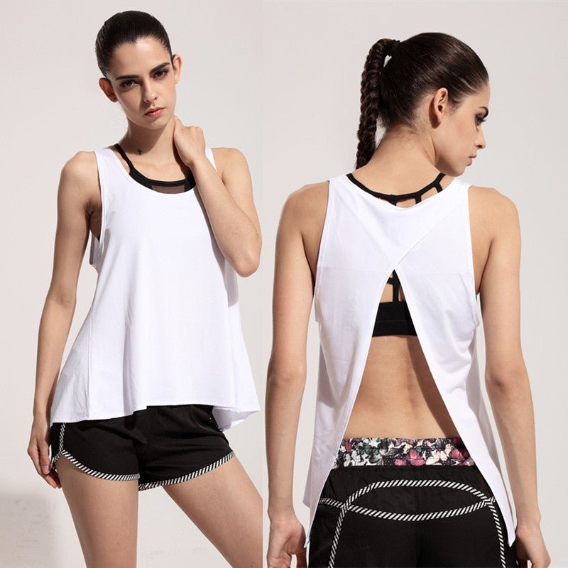 Quick drying split back blouse - Taylor K Shop