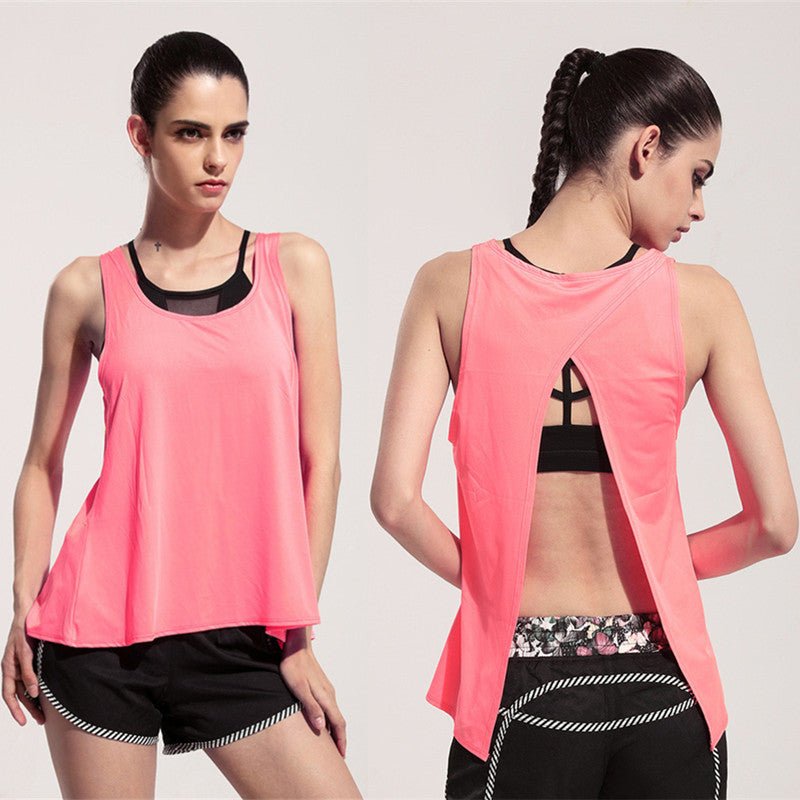 Quick drying split back blouse - Taylor K Shop