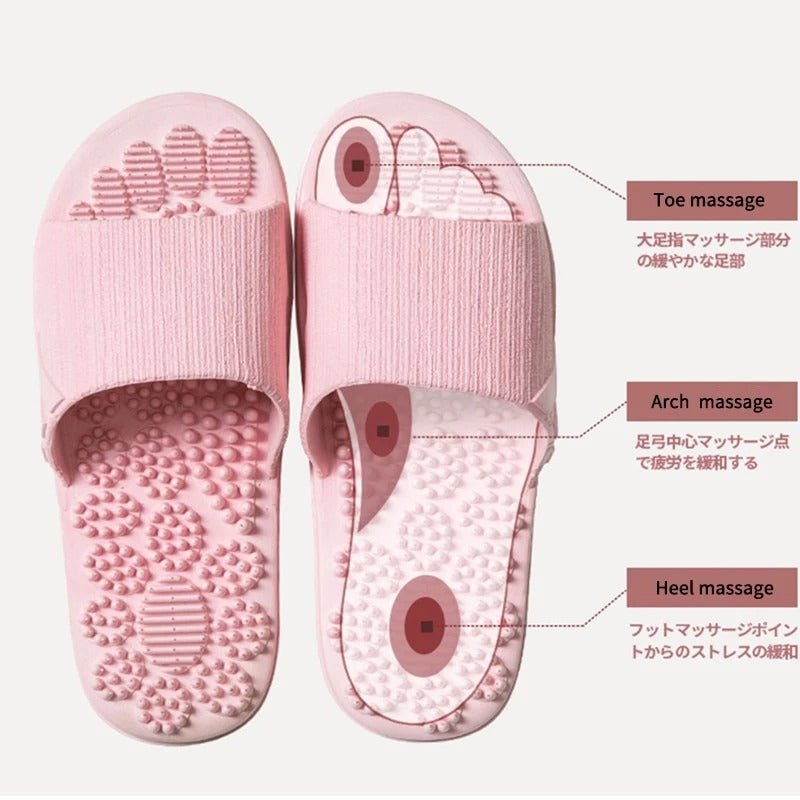 Reflexology Foot Massage Slippers Bath Slippers Tension Relief Acupuncture Feet Massager Household Slipper Foot Health Care - Taylor K Shop