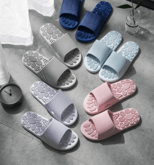 Reflexology Foot Massage Slippers Bath Slippers Tension Relief Acupuncture Feet Massager Household Slipper Foot Health Care - Taylor K Shop