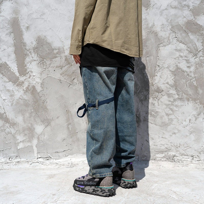 Retro overalls jeans - Taylor K Shop
