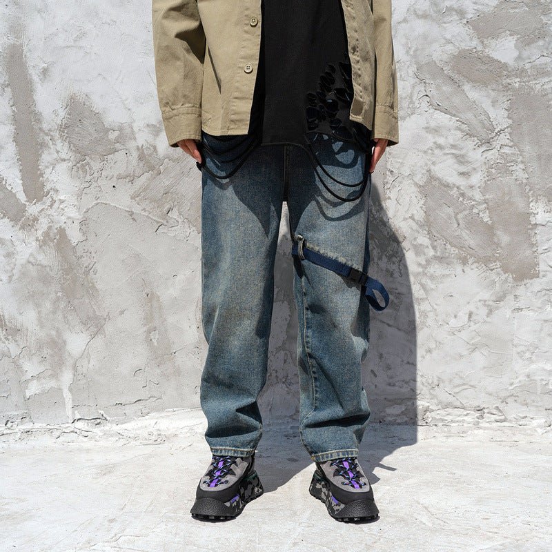 Retro overalls jeans - Taylor K Shop
