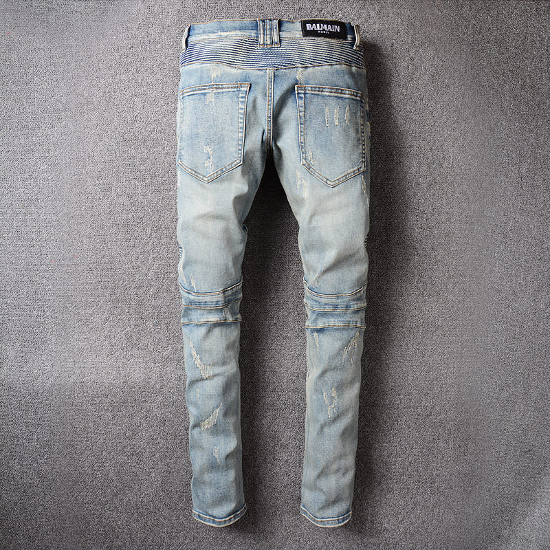 Ripped Biker Jeans - Taylor K Shop