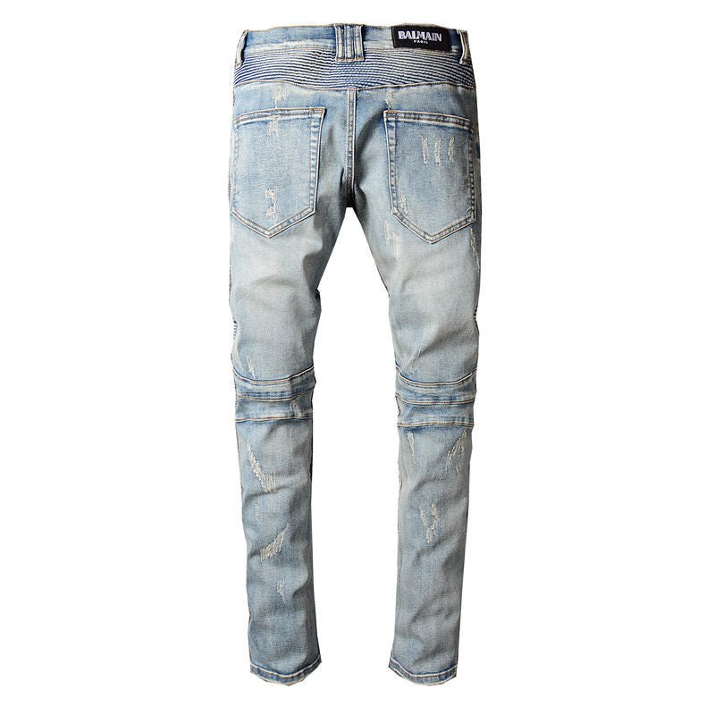 Ripped Biker Jeans - Taylor K Shop