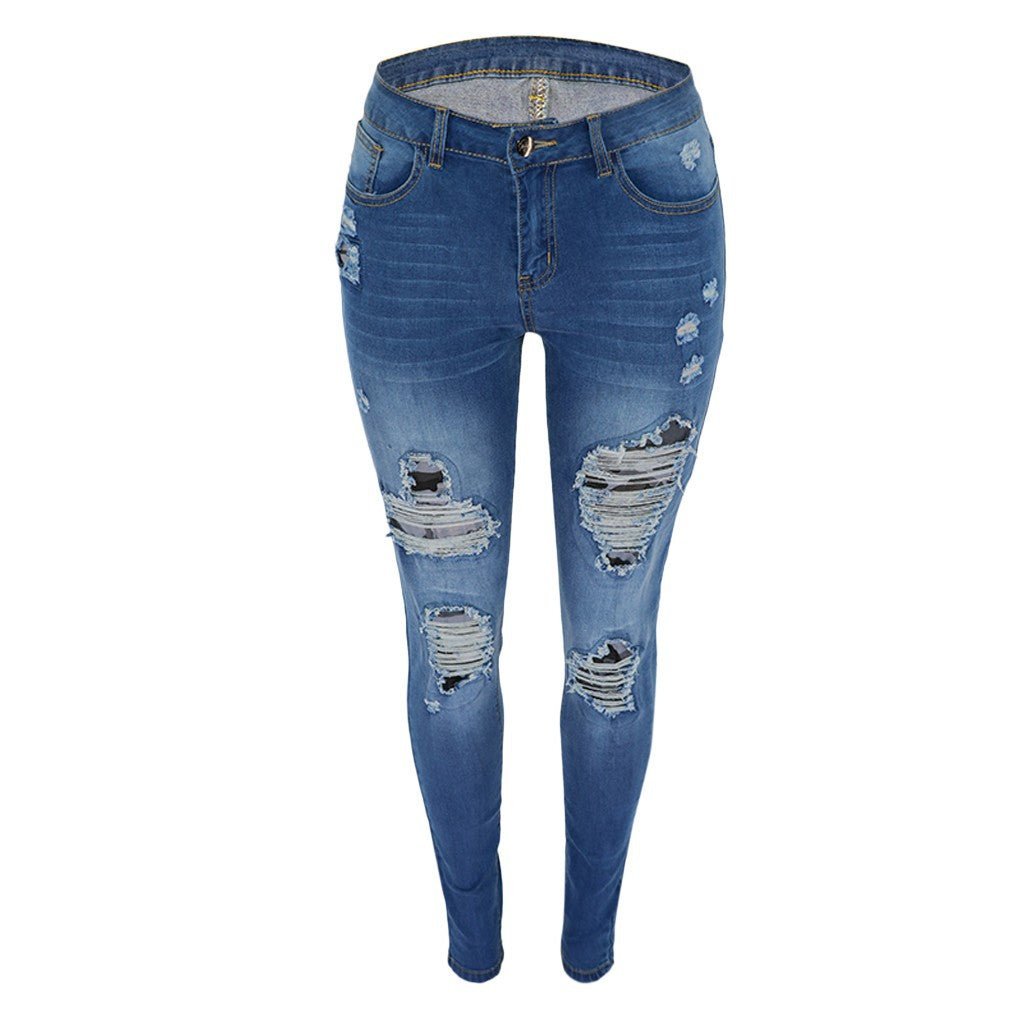 Ripped hip jeans - Taylor K Shop