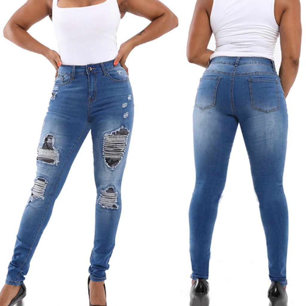 Ripped hip jeans - Taylor K Shop