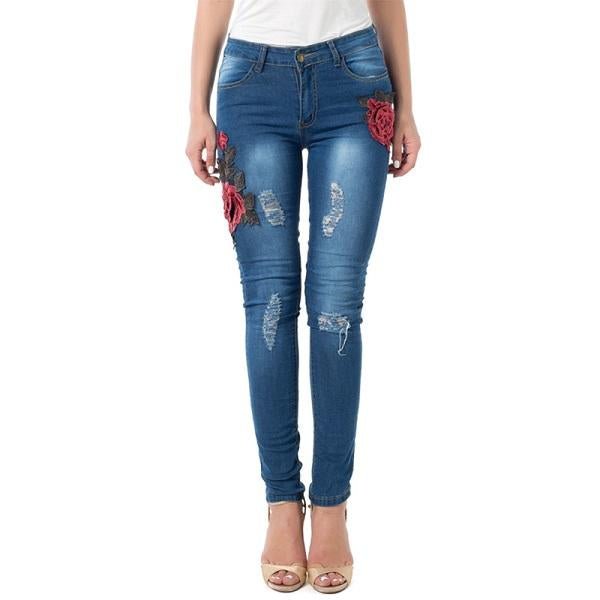 Ripped Jeans For Women 2021 Women Jeans Pencil Pants Denim Jeans - Taylor K Shop