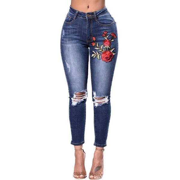 Ripped Jeans For Women 2021 Women Jeans Pencil Pants Denim Jeans - Taylor K Shop
