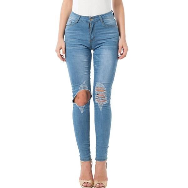 Ripped Jeans For Women 2021 Women Jeans Pencil Pants Denim Jeans - Taylor K Shop