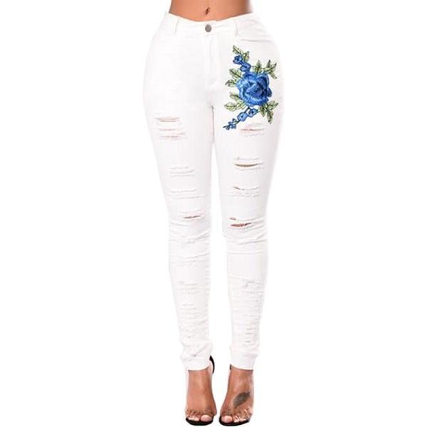 Ripped Jeans For Women 2021 Women Jeans Pencil Pants Denim Jeans - Taylor K Shop