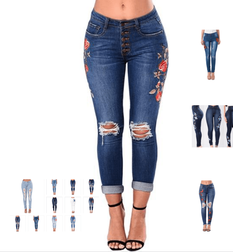 Ripped Jeans For Women 2021 Women Jeans Pencil Pants Denim Jeans - Taylor K Shop