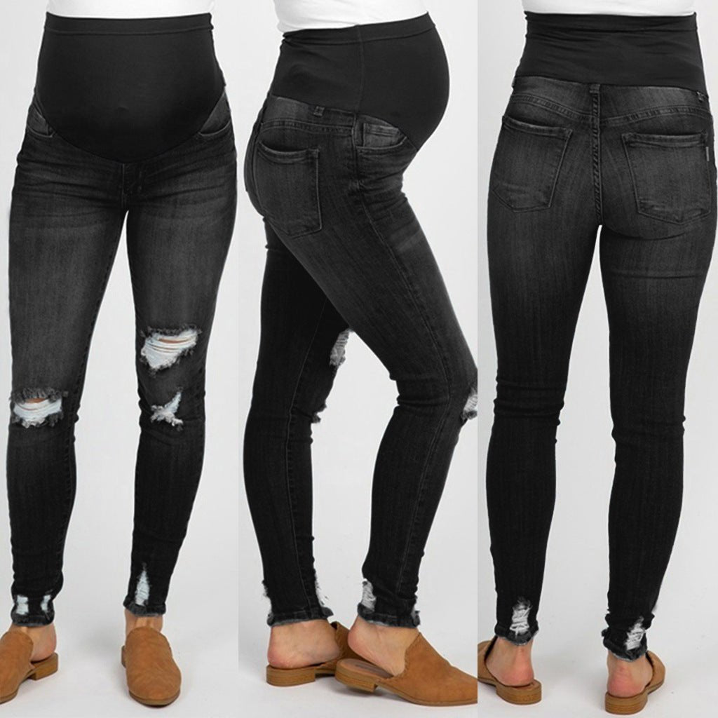 Ripped maternal jeans - Taylor K Shop