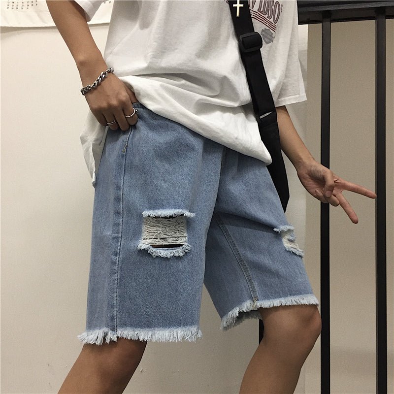 Ripped raw jeans - Taylor K Shop