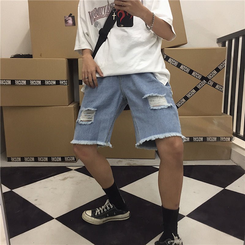 Ripped raw jeans - Taylor K Shop
