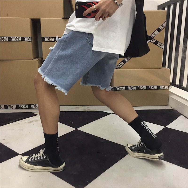 Ripped raw jeans - Taylor K Shop