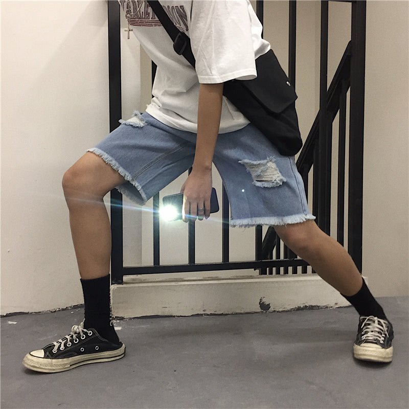 Ripped raw jeans - Taylor K Shop