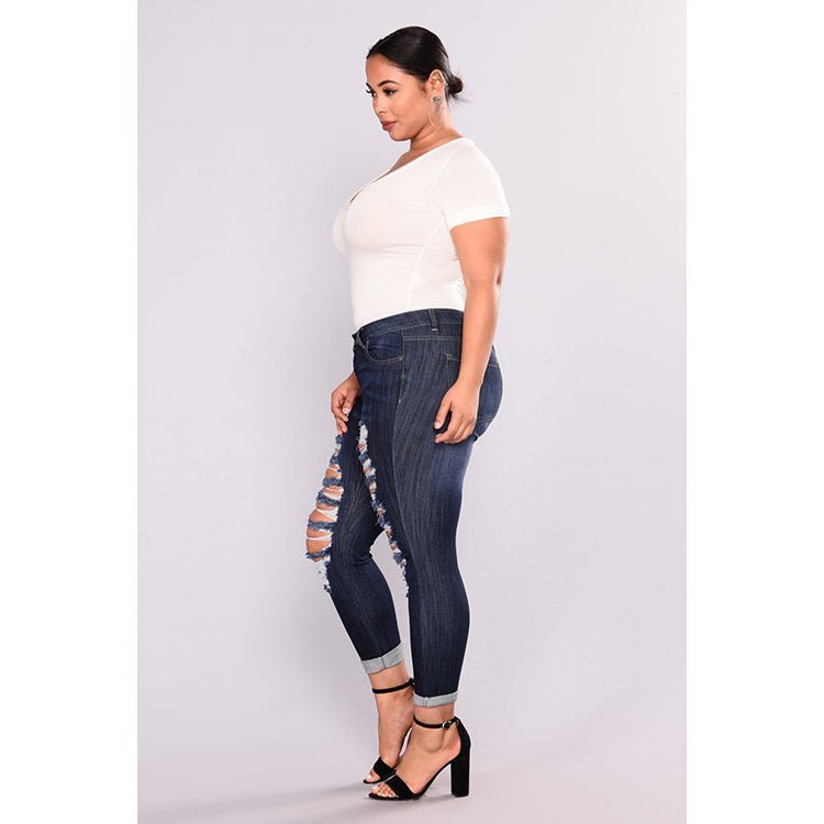 Ripped stretch jeans - Taylor K Shop