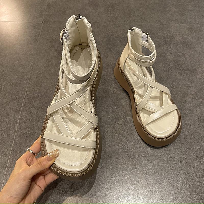 Rome Sandals Flats Platform Women Shoes. New Trend Casual Thick Cozy Walking Ladies Shoes Fashion Women Sandals Mujer - Taylor K Shop